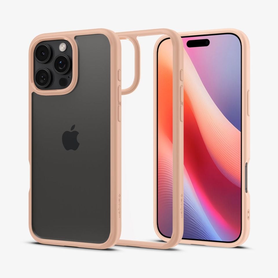 Spigen iPhone 16 Pro Kılıf Ultra Hybrid Rose Titanium