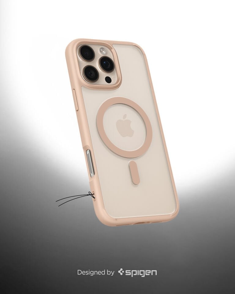 Spigen iPhone 16 Pro Kılıf Ultra Hybrid MagFit MagSafe Özellikli Rose Titanium