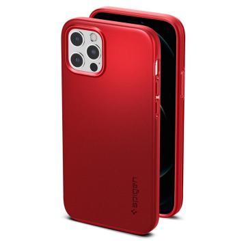 iPhone 12 / iPhone 12 Pro Kılıf, Spigen Thin Fit Pro Red