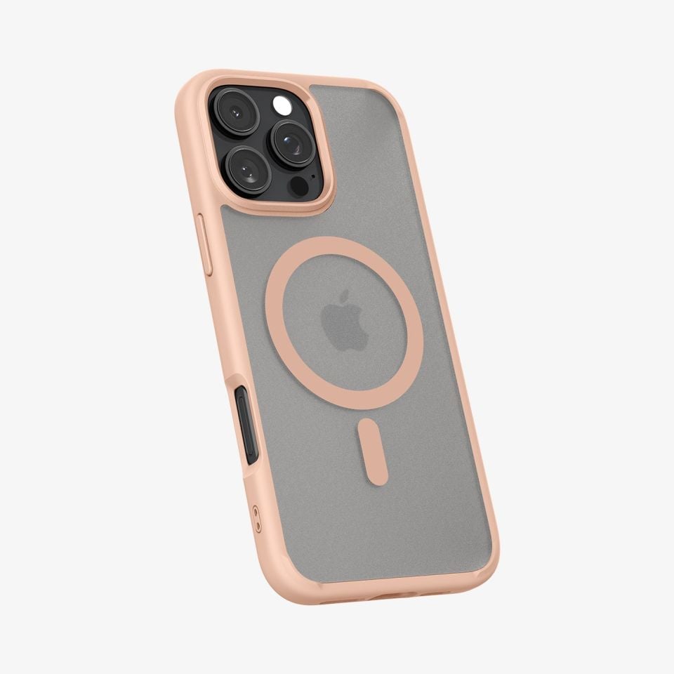 Spigen iPhone 16 Pro Kılıf Ultra Hybrid MagFit MagSafe Özellikli Frost Rose Titanium