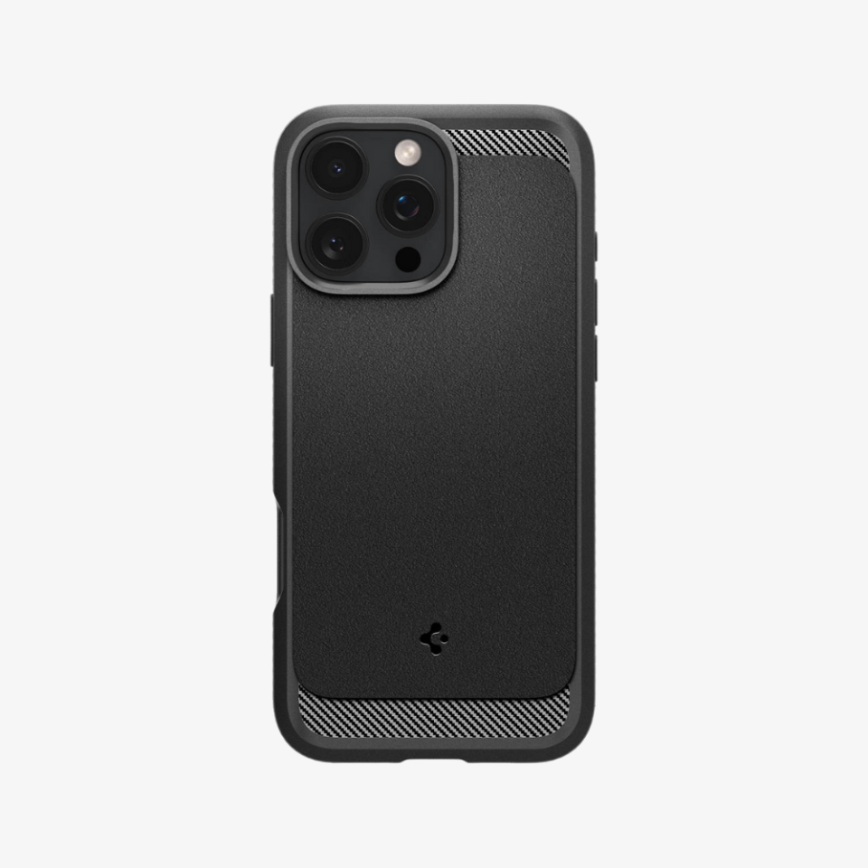 Spigen iPhone 16 Pro Kılıf Rugged Armor MagFit MagSafe Özellikli Matte Black