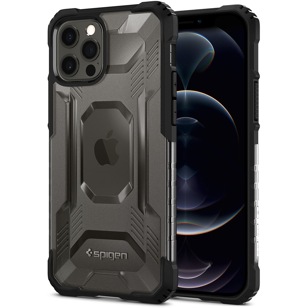 iPhone 12 / iPhone 12 Pro Kılıf, Spigen Nitro Force Matte Black