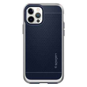 iPhone 12 Pro / iPhone 12 Kılıf, Spigen Neo Hybrid Satin Silver
