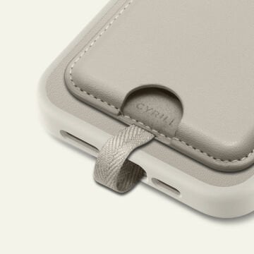 Spigen Apple MagSafe iPhone 15 / iPhone 14 / iPhone 13 / iPhone 12 Serisi için Cüzdan, Ciel by Cyrill Kajuk Mag (MagSafe Uyumlu) Cream