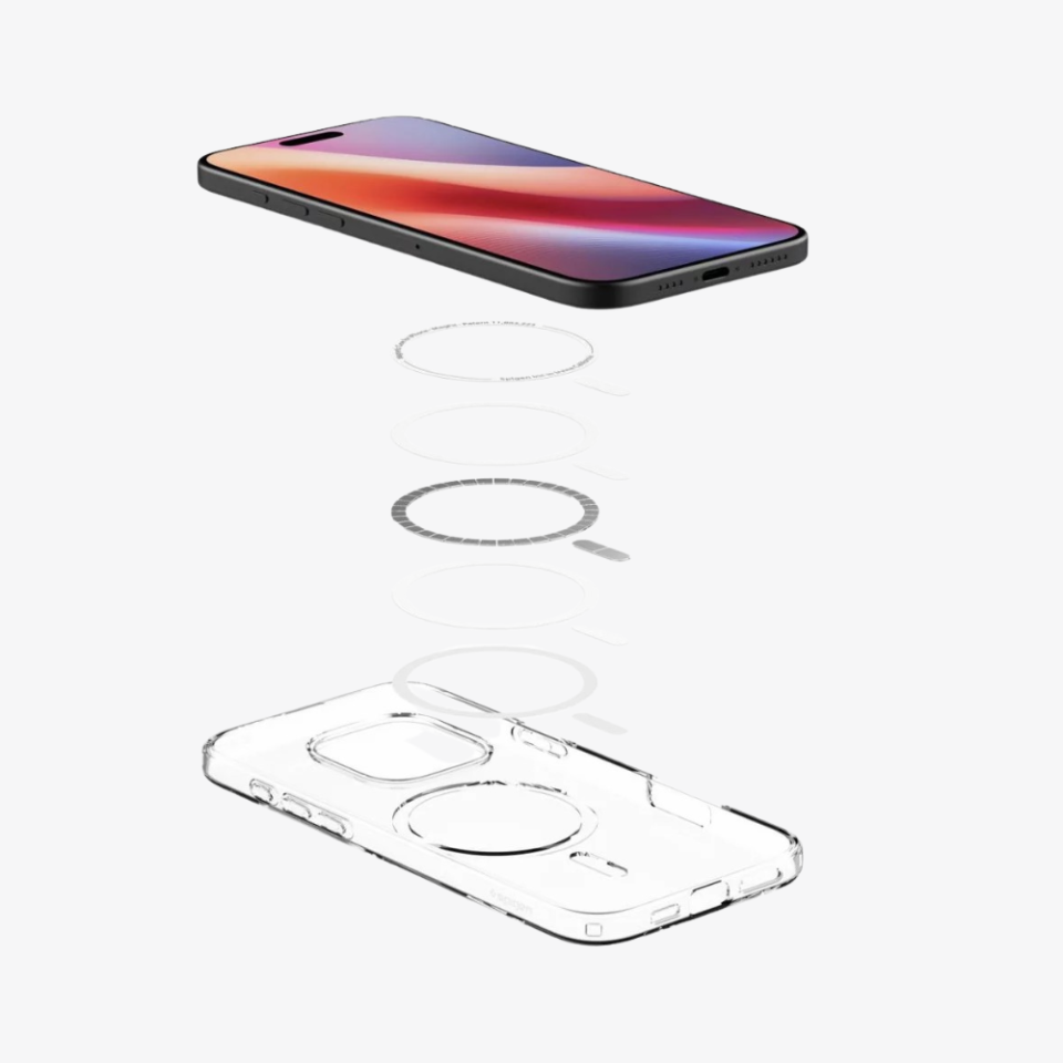 Spigen iPhone 16 Pro Kılıf Liquid Crystal MagFit MagSafe Özellikli Crystal Clear Crystal Clear