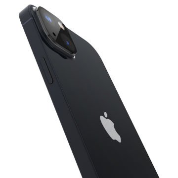 iPhone 14 / iPhone 14 Plus Kamera Lens Cam Ekran Koruyucu, Spigen Glas.tR Optik (2 Adet) Black