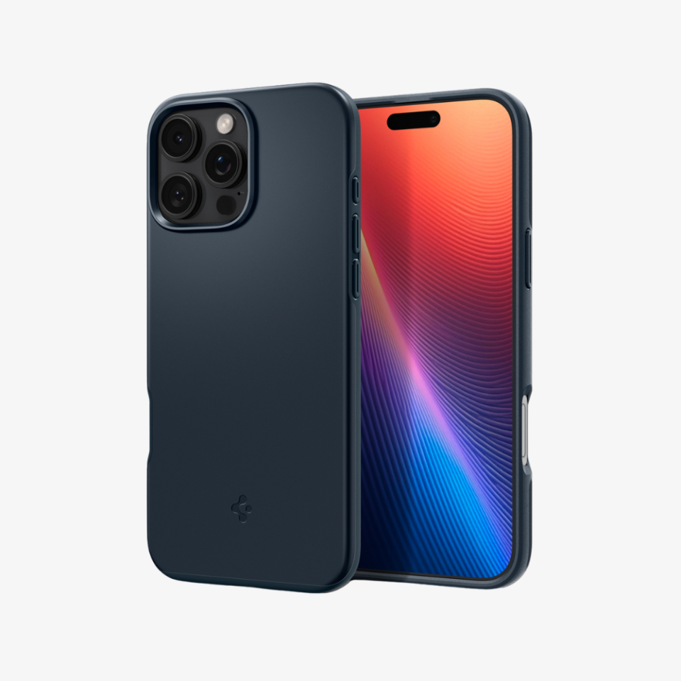 Spigen iPhone 16 Pro Kılıf Thin Fit MagFit MagSafe Özellikli Metal Slate