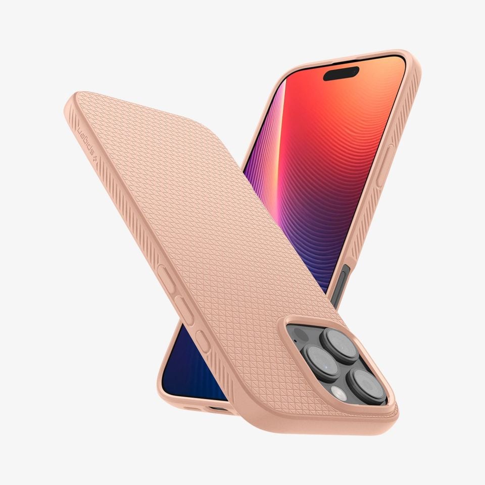 Spigen iPhone 16 Pro Kılıf Liquid Air Rose Titanium