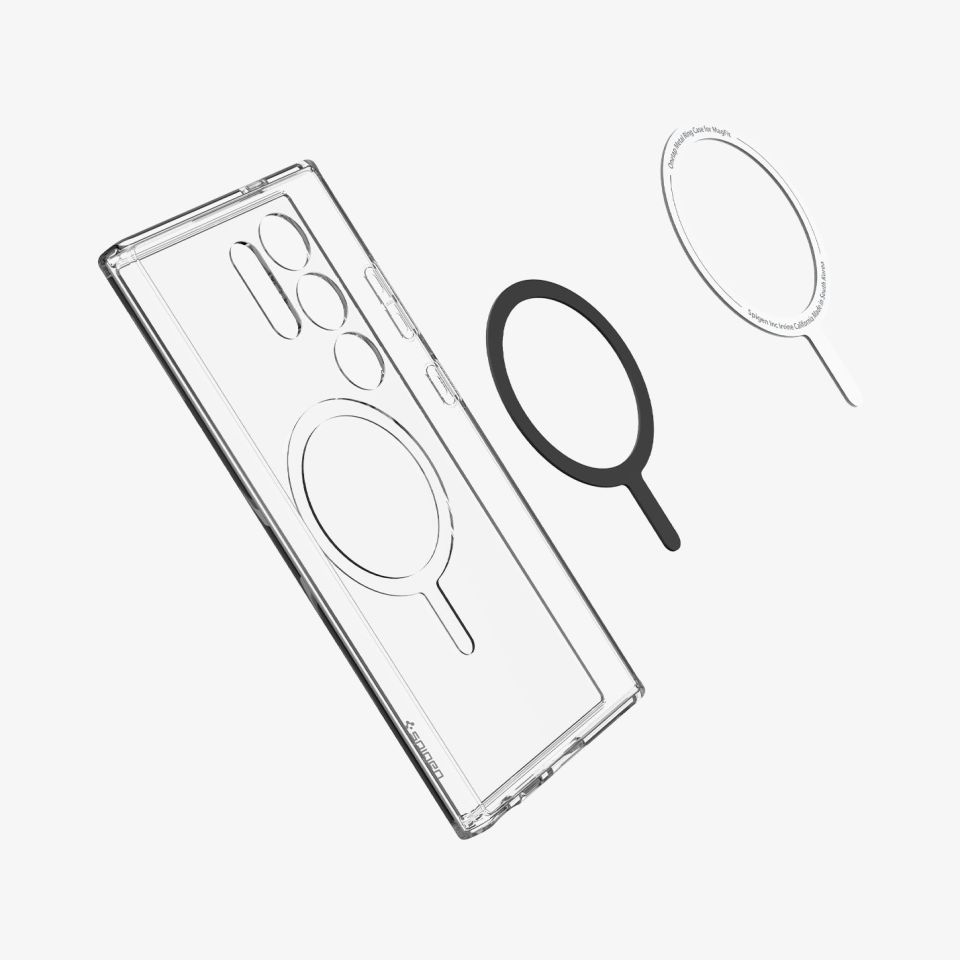 Galaxy S24 Ultra Kılıf, Spigen Ultra Hybrid Metal Ring Magfit