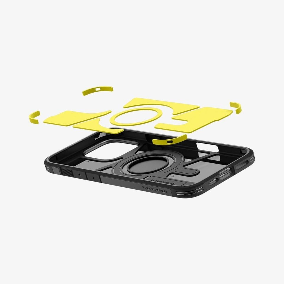 Spigen iPhone 16 Pro Kılıf Tough Armor AI MagFit MagSafe Özellikli Black