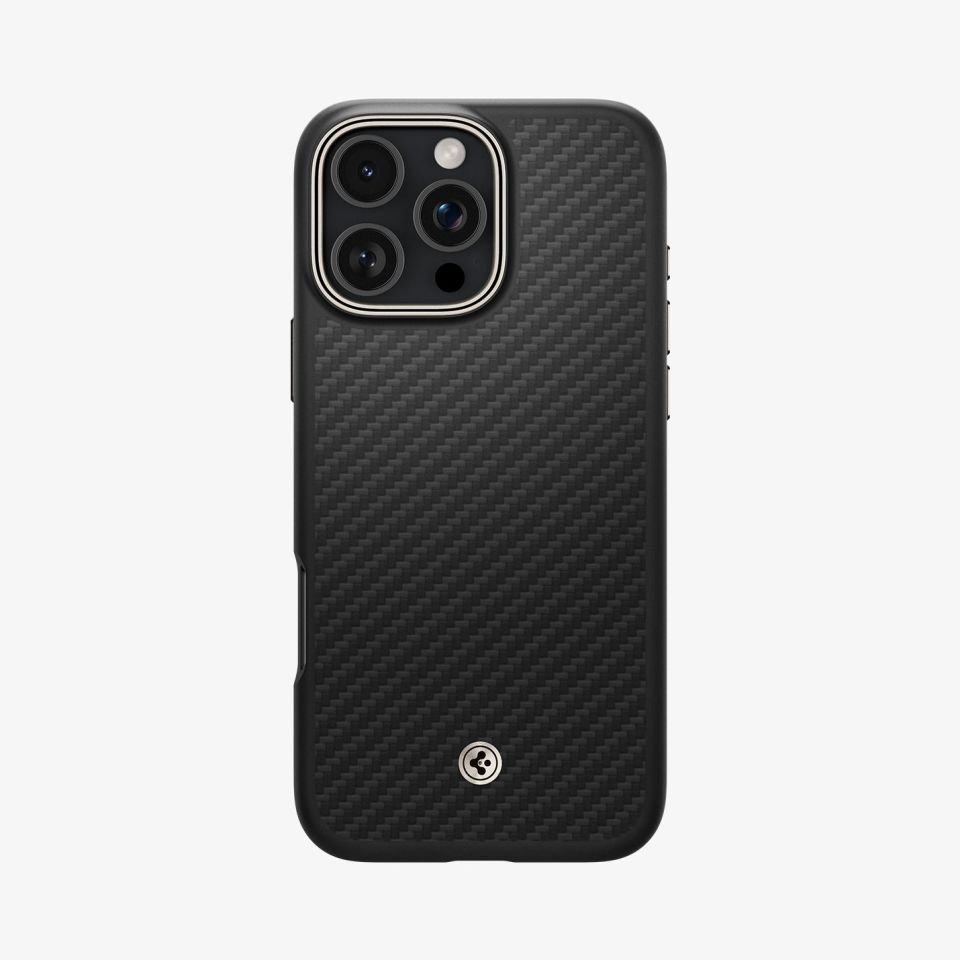 Spigen iPhone 16 Pro Kılıf Enzo Aramid Black Natural