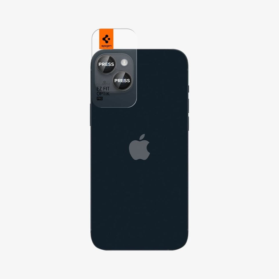 iPhone 14 Plus / iPhone 14 Kamera Lens Cam Ekran Koruyucu, Spigen Glas.tR EZ Fit Optik Pro (2 Adet) Starlight