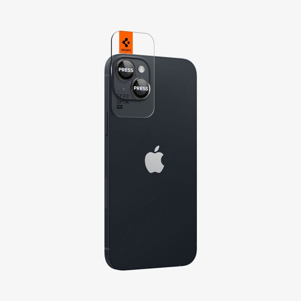 iPhone 14 Plus / iPhone 14 Kamera Lens Cam Ekran Koruyucu, Spigen Glas.tR EZ Fit Optik Pro (2 Adet)