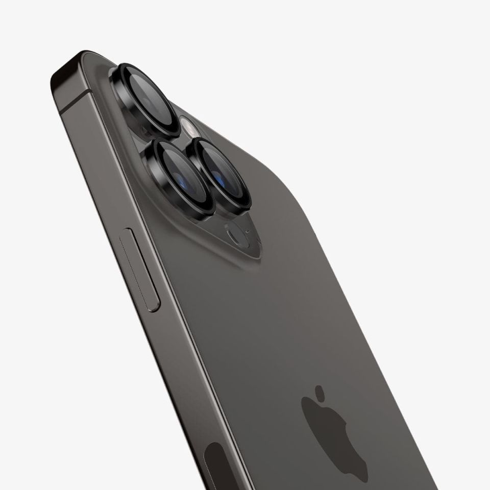 Spigen iPhone 16 Pro Max / 16 Pro / 15 Pro Max / 15 Pro / 14 Pro Max / 14 Pro Kamera Lens Camı Koruyucu Glas.tR EZ Fit Optik Pro (2 Adet)