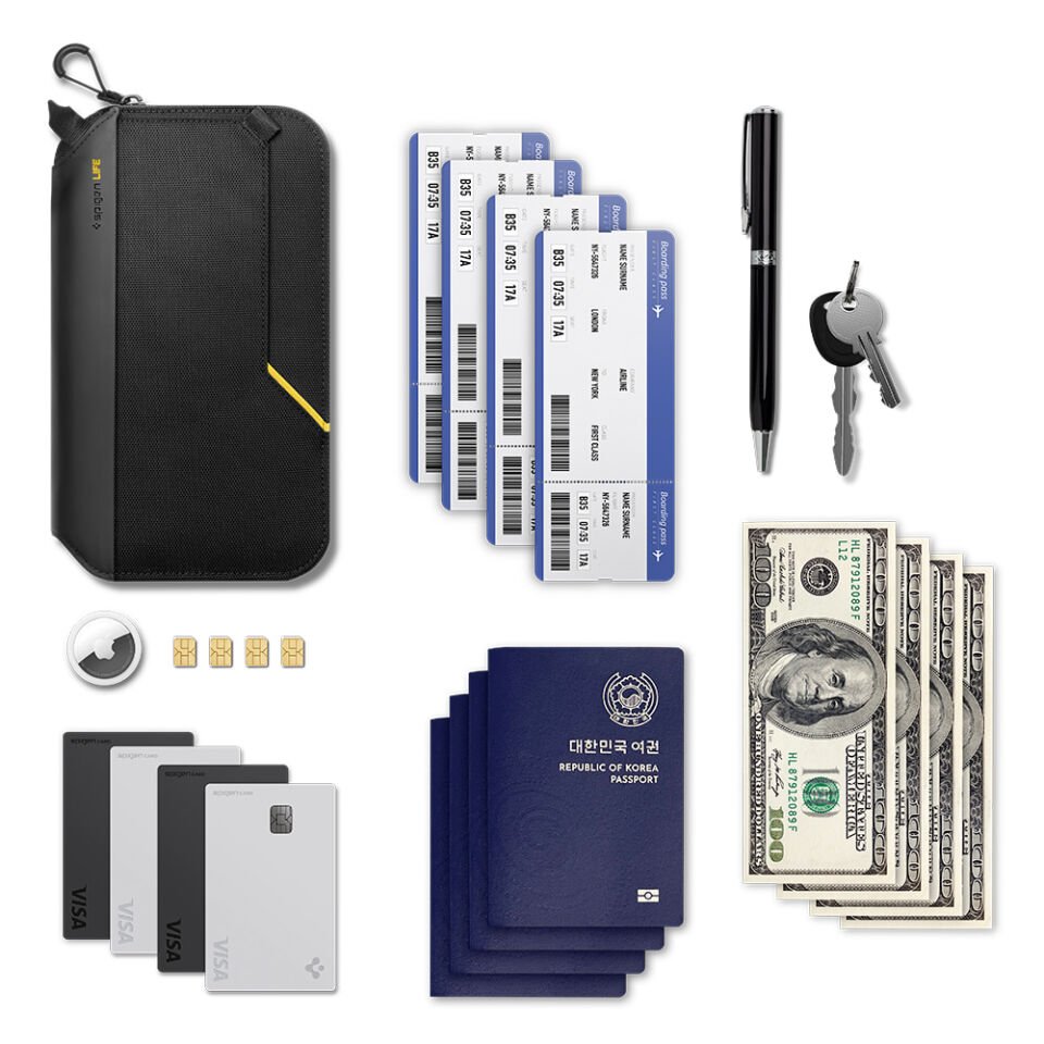 Spigen Passport Pouch Klasden RFID Korumalı Seyahat Çantası