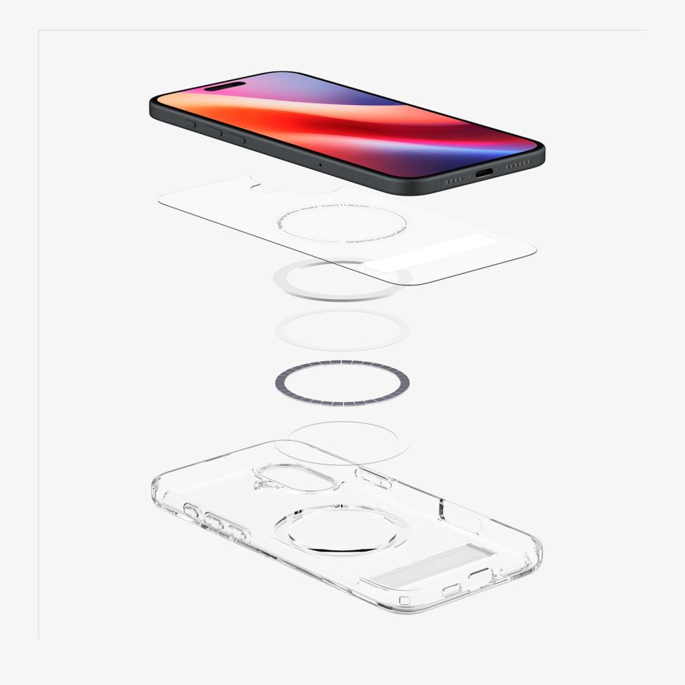 Spigen iPhone 16 Kılıf Ultra Hybrid S MagFit MagSafe özellikli Kickstand