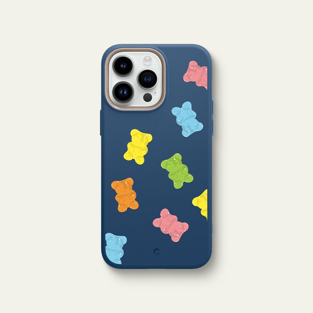 iPhone 14 Pro Max Kılıf, Ciel by UltraColor Mag Gummy Bears (MagSafe Uyumlu) Denim Blue