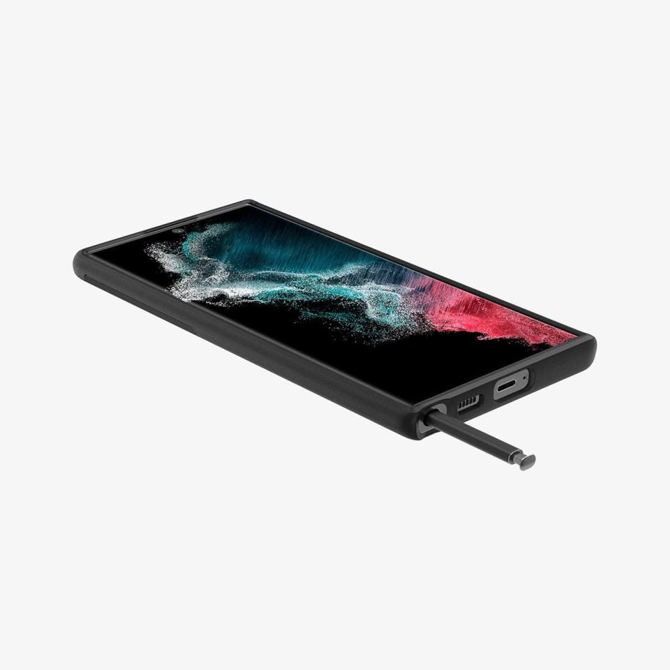 Spigen Galaxy S22 Ultra Kılıf Optik Armor Black