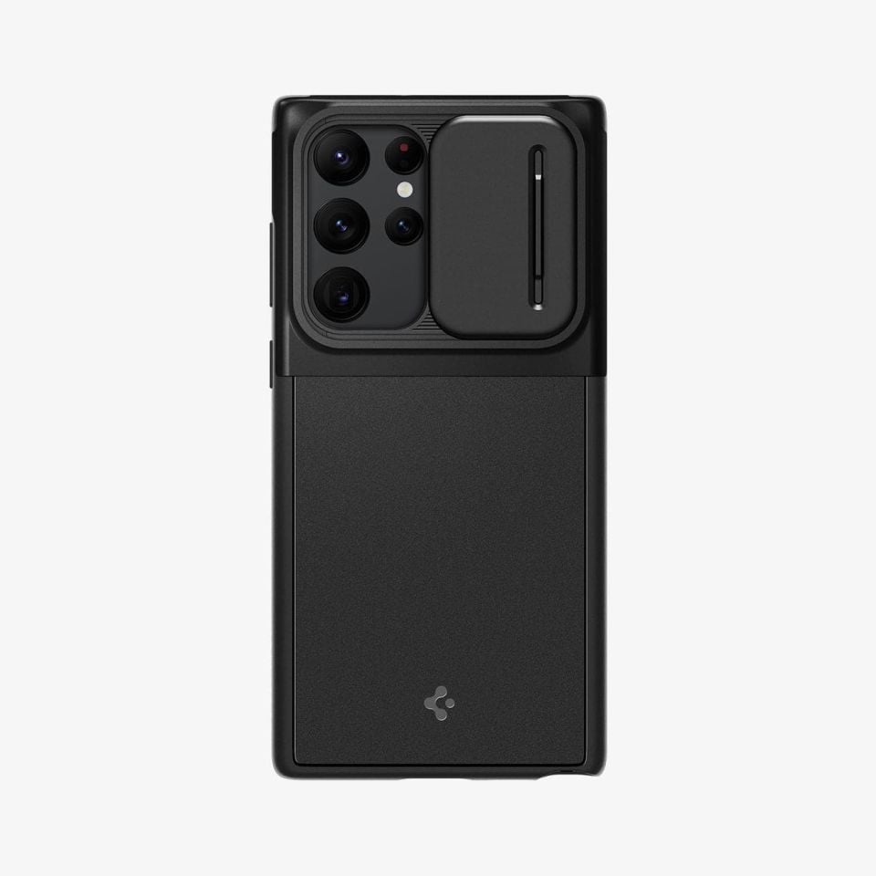 Spigen Galaxy S22 Ultra Kılıf Optik Armor Black