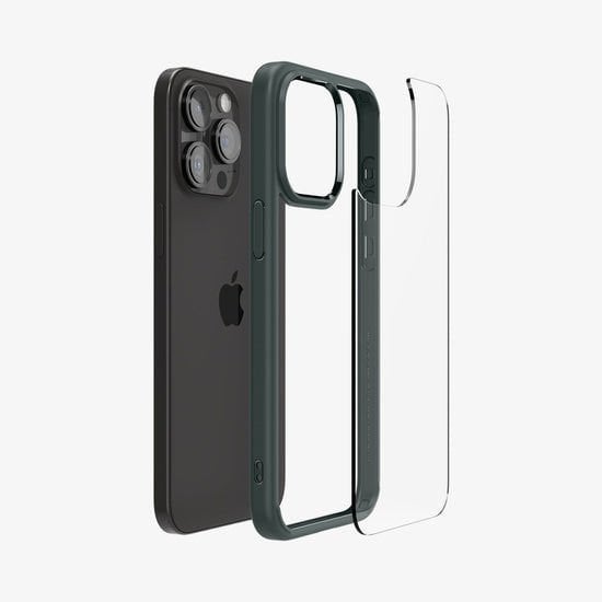 iPhone 15 Pro Max Kılıf, Spigen Ultra Hybrid Abyss Green