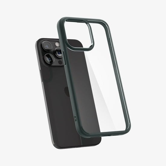 iPhone 15 Pro Max Kılıf, Spigen Ultra Hybrid Abyss Green