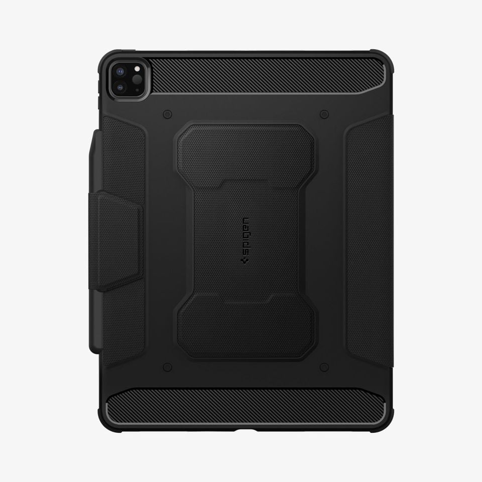 Apple iPad Pro 11'' (2022 / 2021 / 2020 / 2018) Kılıf, Spigen Rugged Armor Pro Black