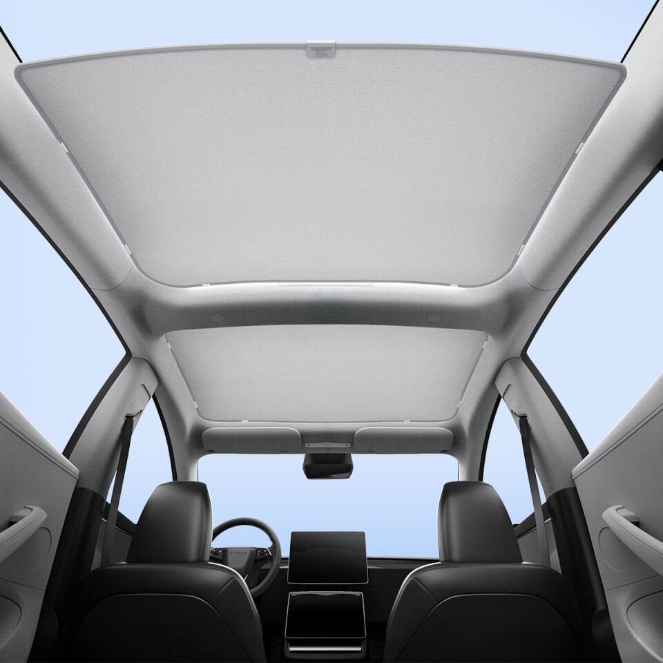 Spigen Tesla Model Y (2026) / (2025) ile Uyumlu Sunroof Araba Tavan Güneşliği Gray