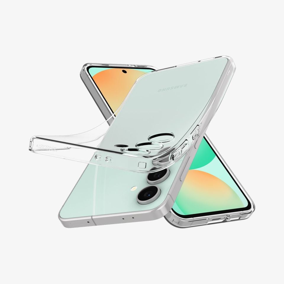 Spigen Galaxy S24 FE Kılıf Liquid Crystal 4 Tarafı Tam Koruma Crystal Clear