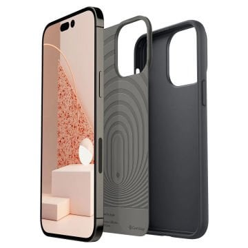 Spigen Caseology iPhone 14 Pro Kılıf Nano Pop 360 + Cam Ekran Koruyucu (2 Adet) Black Sesame