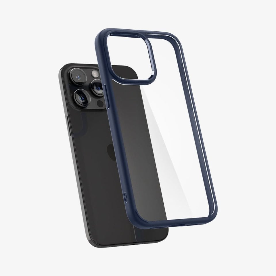 iPhone 15 Pro Max Kılıf, Spigen Ultra Hybrid Navy Blue