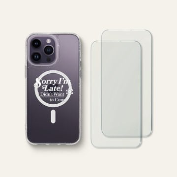 iPhone 14 Pro Max Kılıf, Ciel by Shine Mag Clear Glitter Unapologetic (MagSafe Uyumlu) Crystal Mint