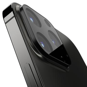 iPhone 13 Pro Max / iPhone 13 Pro Kamera Lens Cam Ekran Koruyucu, Spigen Glas.tR Optik  (2 Adet) Black
