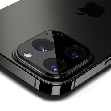 iPhone 13 Pro Max / iPhone 13 Pro Kamera Lens Cam Ekran Koruyucu, Spigen Glas.tR Optik  (2 Adet) Black