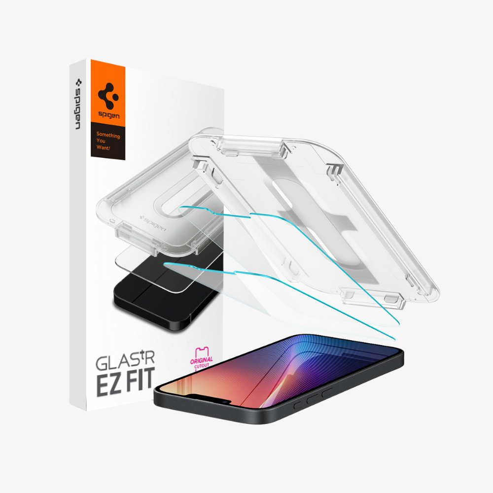 Spigen Apple iPhone 17e / 16e / 14 /13 Pro / 13 Cam Ekran Koruyucu Kolay Kurulum GLAS.tR EZ Fit Slim HD (2 Adet)