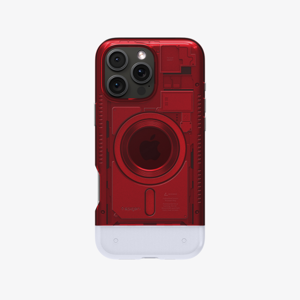 Spigen iPhone 16 Pro Max Kılıf Classic C1 MagFit MagSafe Özellikli Ruby