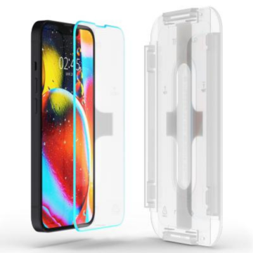 Spigen Apple iPhone 17e / 16e / 14 /13 Pro / 13 ile Uyumlu Cam Ekran Koruyucu Kolay Kurulum GLAS.tR EZ Fit AntiBlue HD (2 Adet)