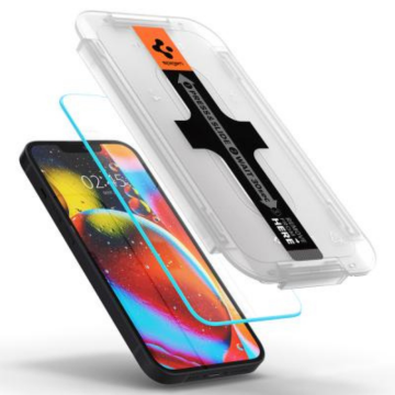 Spigen Apple iPhone 17e / 16e / 14 /13 Pro / 13 ile Uyumlu Cam Ekran Koruyucu Kolay Kurulum GLAS.tR EZ Fit AntiBlue HD (2 Adet)