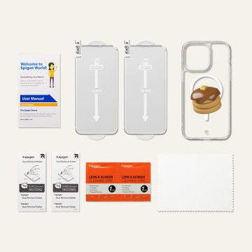 iPhone 14 Pro Max Kılıf, Ciel by Cyrill Shine Mag Clear Glitter Foodie Club (MagSafe Uyumlu) Brown