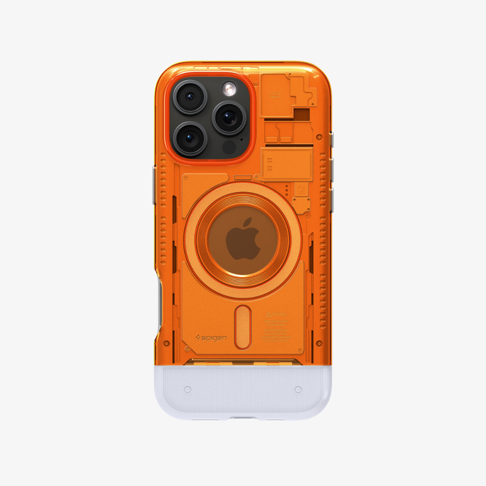 Spigen iPhone 16 Pro Max Kılıf Classic C1 MagFit MagSafe Özellikli tangerine
