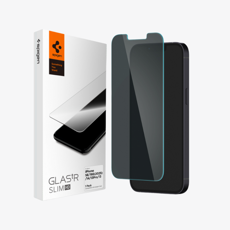 Spigen Apple iPhone 17e / 16e / 14 /13 Pro / 13 ile Uyumlu Hayalet Cam Ekran Koruyucu GLAS.tR Slim Privacy HD