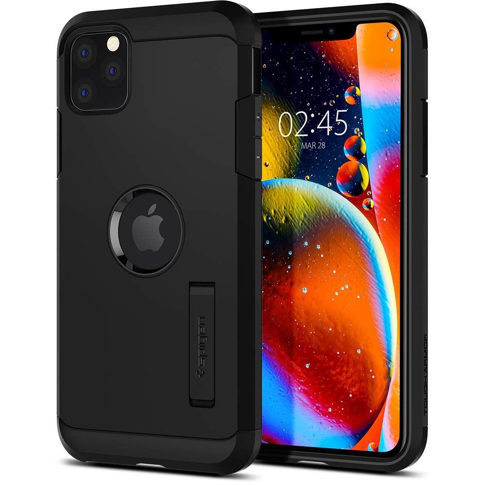 iPhone 11 Pro Max Kılıf, Spigen Tough Armor Black