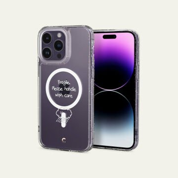iPhone 14 Pro Max Kılıf, Ciel by Cyrill Shine Mag Clear Glitter Feeling Forecast (MagSafe Uyumlu)
