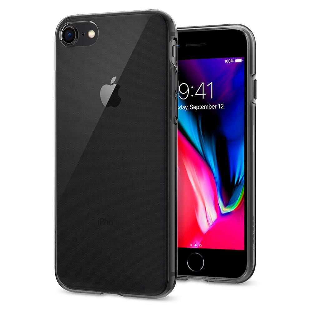 iPhone SE 2022 / 2020 / iPhone 8 / iPhone 7 Uyumlu Kılıf, Spigen Liquid Crystal 4 Tarafı Kapalı Space Crystal