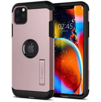 iPhone 11 Pro Max Kılıf, Spigen Tough Armor Rose Gold