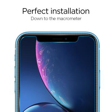 Spigen iPhone 11 Pro Max Cam Ekran Koruyucu Kolay Kurulum GLAS.tR EZ Fit Slim HD (2 Adet)