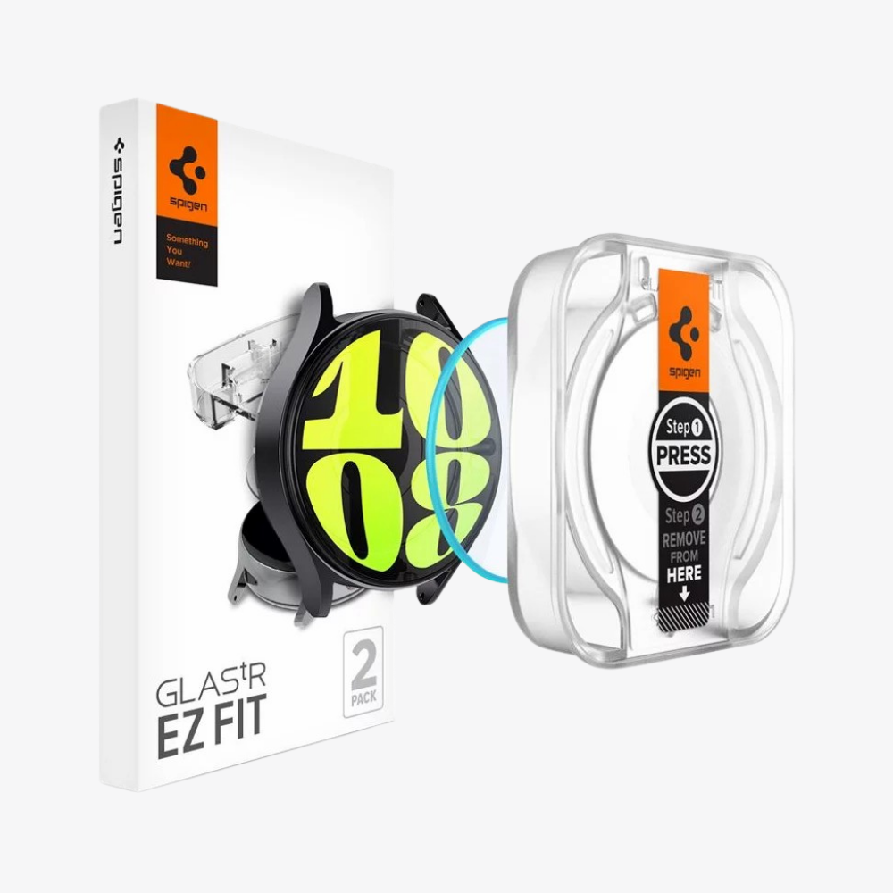 Spigen Galaxy Watch 7 (40mm) Cam Ekran Koruyucu Kolay Kurulum Glas.tR EZ Fit (2 Adet)