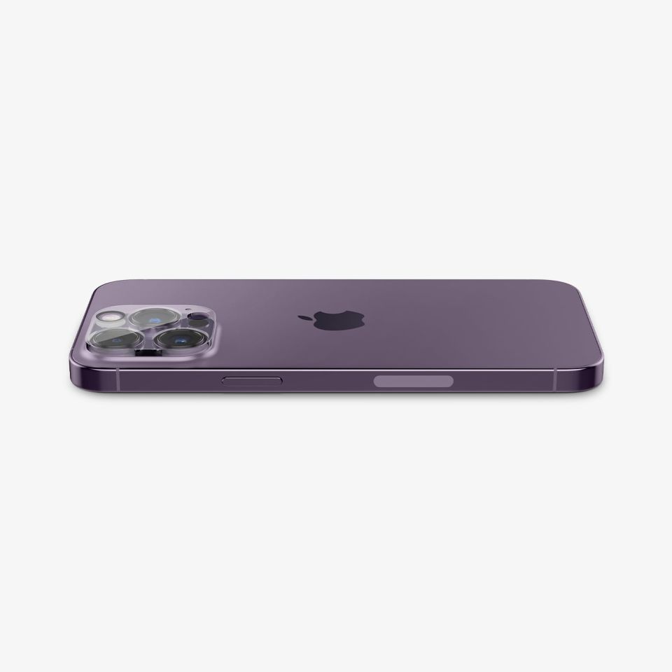 Spigen iPhone 16 Pro Max / 16 Pro / 15 Pro Max / 15 Pro / 14 Pro Max / 14 Pro Kamera Lens Camı Koruyucu Glas.tR Optik (2 Adet)