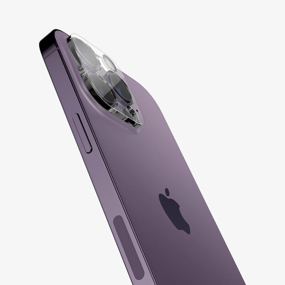 Spigen iPhone 16 Pro Max / 16 Pro / 15 Pro Max / 15 Pro / 14 Pro Max / 14 Pro Kamera Lens Camı Koruyucu Glas.tR Optik (2 Adet)