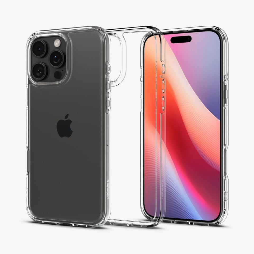 Spigen iPhone 16 Pro Max Kılıf Crystal Hybrid Crystal Clear