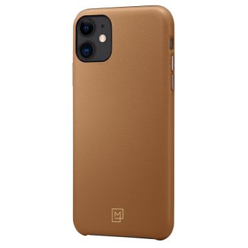 iPhone 11 Kılıf, Spigen La Manon Câlin Premium Deri Tasarım Brown